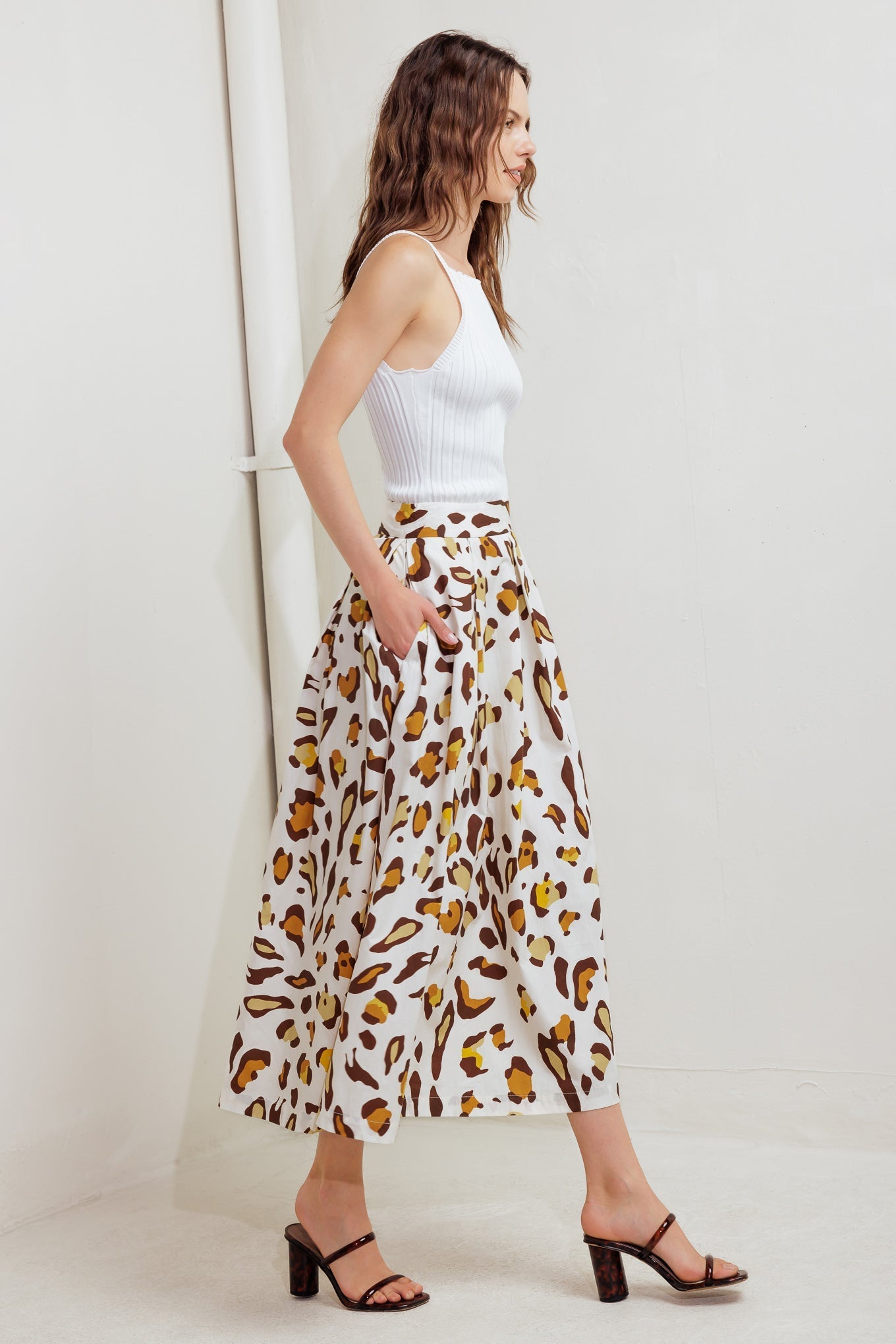 CITY JUNGLE WOVEN FULL SKIRT Flying Tomato